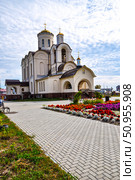 Храм в честь Святителя Николая Чудотворца (Никольская церковь). Поселок Боровской. Тюменская область (2018 год). Стоковое фото, фотограф Александр Тараканов / Фотобанк Лори