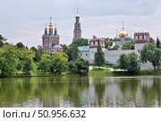 Москва. Ансамбль Новодевичьего монастыря летом. Стоковое фото, фотограф Илюхина Наталья / Фотобанк Лори