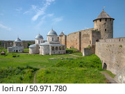 Старинные церкви на территории Ивангородской крепости. Ленинградская область (2024 год). Стоковое фото, фотограф Анна Карасева / Фотобанк Лори