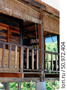 Fragment of the wooden house in Buddhist Hua Da Bao Monastery in Nha Trang, Vietnam. Стоковое фото, фотограф Сергей Фролов / Фотобанк Лори