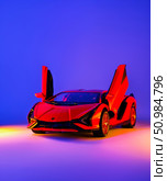 Игрушечная модель автомобиля Lamborghini Ламборгини (2024 год). Редакционное фото, фотограф Игорь Смирнов / Фотобанк Лори