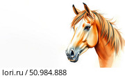 A beautiful horse, a symbol of the new year 2026. an illustration. artificial intelligence generator, AI, neural network image. background for the design. Стоковое AI-изображение, AI-художник Алёна Мостович / Фотобанк Лори