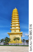 Truc Lam Phung Thuy Son Pagoda on Mountain, Nha Trang, Vietnam. Стоковое фото, фотограф Ольга Хорошунова / Фотобанк Лори