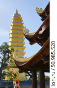 Truc Lam Phung Thuy Son Pagoda on Mountain, Nha Trang, Vietnam. Стоковое фото, фотограф Ольга Хорошунова / Фотобанк Лори