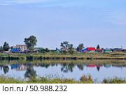 View of a remote Siberian village Zuzya (2016 год). Редакционное фото, фотограф Александр Карпенко / Фотобанк Лори