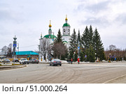 Свято-Троицкая церковь (Троицы Живоначальной и Трех Святителей). Село Юргинское. Тюменская область (2019 год). Стоковое фото, фотограф Александр Тараканов / Фотобанк Лори