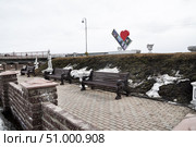 Мост через реку Юрга. Село Юргинское. Тюменская область (2019 год). Стоковое фото, фотограф Александр Тараканов / Фотобанк Лори