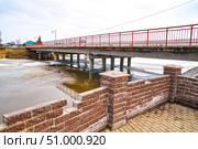 Мост через реку Юрга. Село Юргинское. Тюменская область (2019 год). Стоковое фото, фотограф Александр Тараканов / Фотобанк Лори