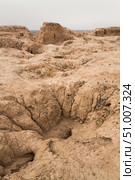Ruins of ancient Ayaz-Kala Fortress (2022 год). Стоковое фото, фотограф Юлия Белоусова / Фотобанк Лори