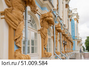 Atlantes. Catherine Palace. Tsarskoe Selo. Редакционное фото, фотограф Мария Паина / Фотобанк Лори