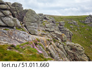 Granite rocky coastal cliffs on the end of the Penwith peninsula. Cornwall. England. GB (2009 год). Стоковое фото, фотограф Сергей Пристяжнюк (Serg Zastavkin) / Фотобанк Лори