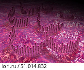 Microscopic view of the cochlea of the inner ear. Стоковое фото, фотограф Stocktrek Images, Inc. / ТАСС / Фотобанк Лори