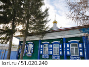 Молитвенный дом в честь Рождества Христова. Село Боровинка. Заводоуковский район. Тюменская область (2018 год). Стоковое фото, фотограф Александр Тараканов / Фотобанк Лори
