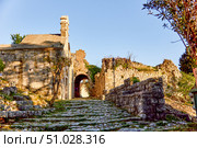 Fortress old town, stone heritage, fortification building, Stari Bar, Montenegro (2024 год). Стоковое фото, фотограф Spirit River / Фотобанк Лори