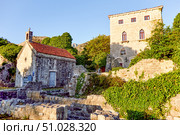 Fortress old town, stone heritage, fortification building, Stari Bar, Montenegro (2024 год). Стоковое фото, фотограф Spirit River / Фотобанк Лори