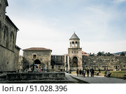 Mtskheta, Georgia, 13 March 2019, Fortress old town stone heritage fortification. Редакционное фото, фотограф Spirit River / Фотобанк Лори