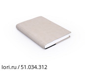 Premium leather planner isolated on white background, cutout ready. Стоковое фото, фотограф Елена  Попкова / Фотобанк Лори
