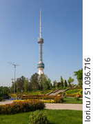 The Tashkent Television Tower (2022 год). Стоковое фото, фотограф Юлия Белоусова / Фотобанк Лори