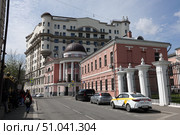 Погорельский переулок в центре Москвы (2022 год). Редакционное фото, фотограф Free Wind / Фотобанк Лори