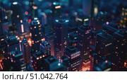 Urban landscape of bustling city filled with numerous tall buildings and skyscrapers, showcasing modern architectural marvels that define its skyline. Стоковое AI-видео, аниматор Данила Большаков / Фотобанк Лори