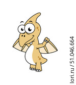Cute illustration of a pterodactyl. Стоковое фото, фотограф Stocktrek Images, Inc. / ТАСС / Фотобанк Лори