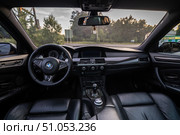 KRASNOYARSK, RUSSIA - July 31, 2025: Black BMW M5 E60. Редакционное фото, фотограф Плотников Дмитрий / Фотобанк Лори