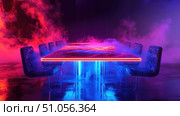 foldable dissolving meeting table ai generated. Стоковое AI-изображение, AI-художник Vectorwin / Фотобанк Лори
