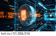 tomography data stream from ct scanner ai generated. Стоковое AI-изображение, AI-художник Vectorwin / Фотобанк Лори