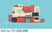 demolition disassembling condo unit ai generated. Стоковое AI-изображение, AI-художник Vectorwin / Фотобанк Лори