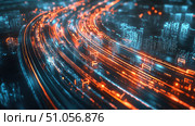 firewall looping network traffic ai generated. Стоковое AI-изображение, AI-художник Vectorwin / Фотобанк Лори