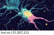 synapse floating neuron ai generated. Стоковое AI-изображение, AI-художник Vectorwin / Фотобанк Лори