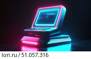 quantum emerging desktop computer ai generated. Стоковое AI-изображение, AI-художник Vectorwin / Фотобанк Лори