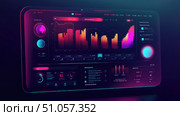 viewership streaming kpi dashboard ai generated. Стоковое AI-изображение, AI-художник Vectorwin / Фотобанк Лори