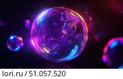 iridescence flickering bubble ai generated. Стоковое AI-изображение, AI-художник Vectorwin / Фотобанк Лори