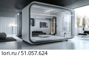 design futuristic scan of modular housing unit ai generated. Стоковое AI-изображение, AI-художник Vectorwin / Фотобанк Лори