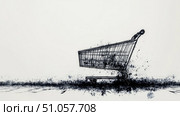 recovery collapsing shopping cart ai generated. Стоковое AI-изображение, AI-художник Vectorwin / Фотобанк Лори