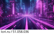 innovation vibrating road ai generated. Стоковое AI-изображение, AI-художник Vectorwin / Фотобанк Лори