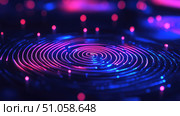 technology streaming fingerprint ai generated. Стоковое AI-изображение, AI-художник Vectorwin / Фотобанк Лори