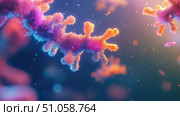 protein abstract visualization of antibody cell ai generated. Стоковое AI-изображение, AI-художник Vectorwin / Фотобанк Лори