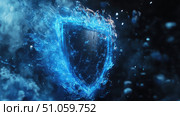barrier dissolving shield ai generated. Стоковое AI-изображение, AI-художник Vectorwin / Фотобанк Лори