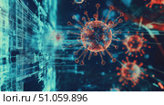 transmission zooming into epidemiology model ai generated. Стоковое AI-изображение, AI-художник Vectorwin / Фотобанк Лори