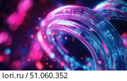 cat7 looping network cable ai generated. Стоковое AI-изображение, AI-художник Vectorwin / Фотобанк Лори