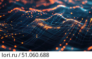 bandwidth oscillating network traffic ai generated. Стоковое AI-изображение, AI-художник Vectorwin / Фотобанк Лори