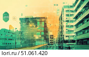 returns data stream from real estate crowdfunding ai generated. Стоковое AI-изображение, AI-художник Vectorwin / Фотобанк Лори