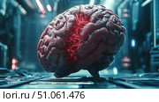 healing fracturing brain ai generated. Стоковое AI-изображение, AI-художник Vectorwin / Фотобанк Лори