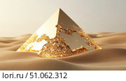 extraction fracturing pyramid ai generated. Стоковое AI-изображение, AI-художник Vectorwin / Фотобанк Лори