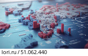 distribution oscillating supply chain map ai generated. Стоковое AI-изображение, AI-художник Vectorwin / Фотобанк Лори