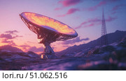 reception layering satellite dish ai generated. Стоковое AI-изображение, AI-художник Vectorwin / Фотобанк Лори
