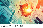 analysis exploding financial report ai generated. Стоковое AI-изображение, AI-художник Vectorwin / Фотобанк Лори