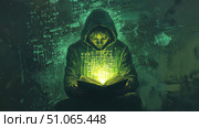 encryption illuminating encrypted message ai generated. Стоковое AI-изображение, AI-художник Vectorwin / Фотобанк Лори